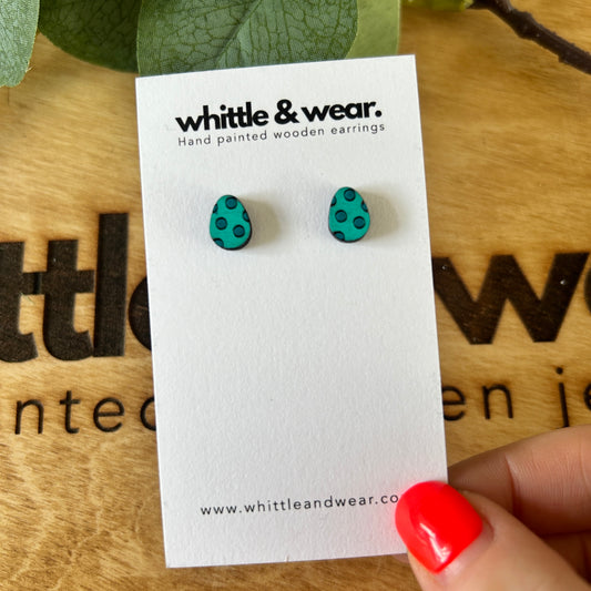 Egg studs - turquoise