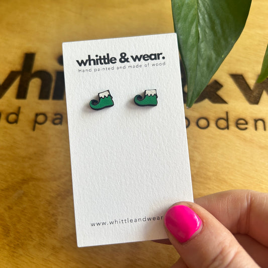 Christmas elf boot studs