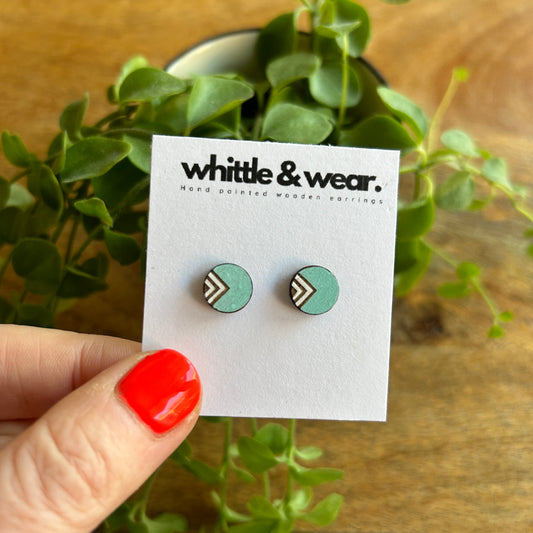 Etched Chevrons. Spearmint