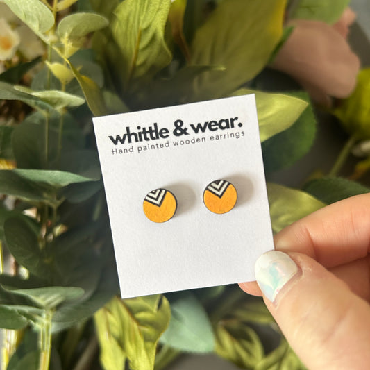 Etched chevrons. Yellow