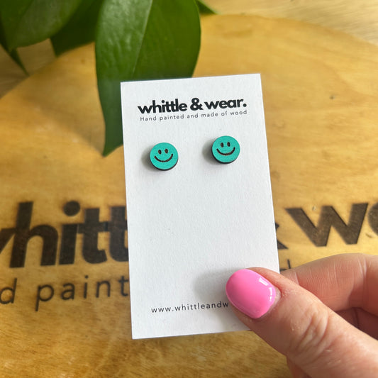 Smile studs turquoise