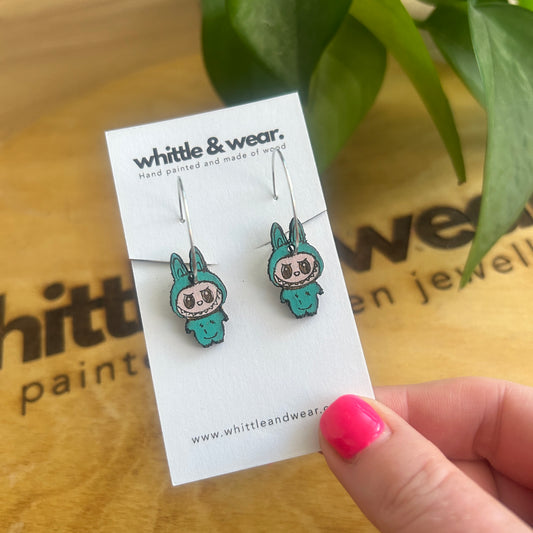 Labubu hoop turquoise