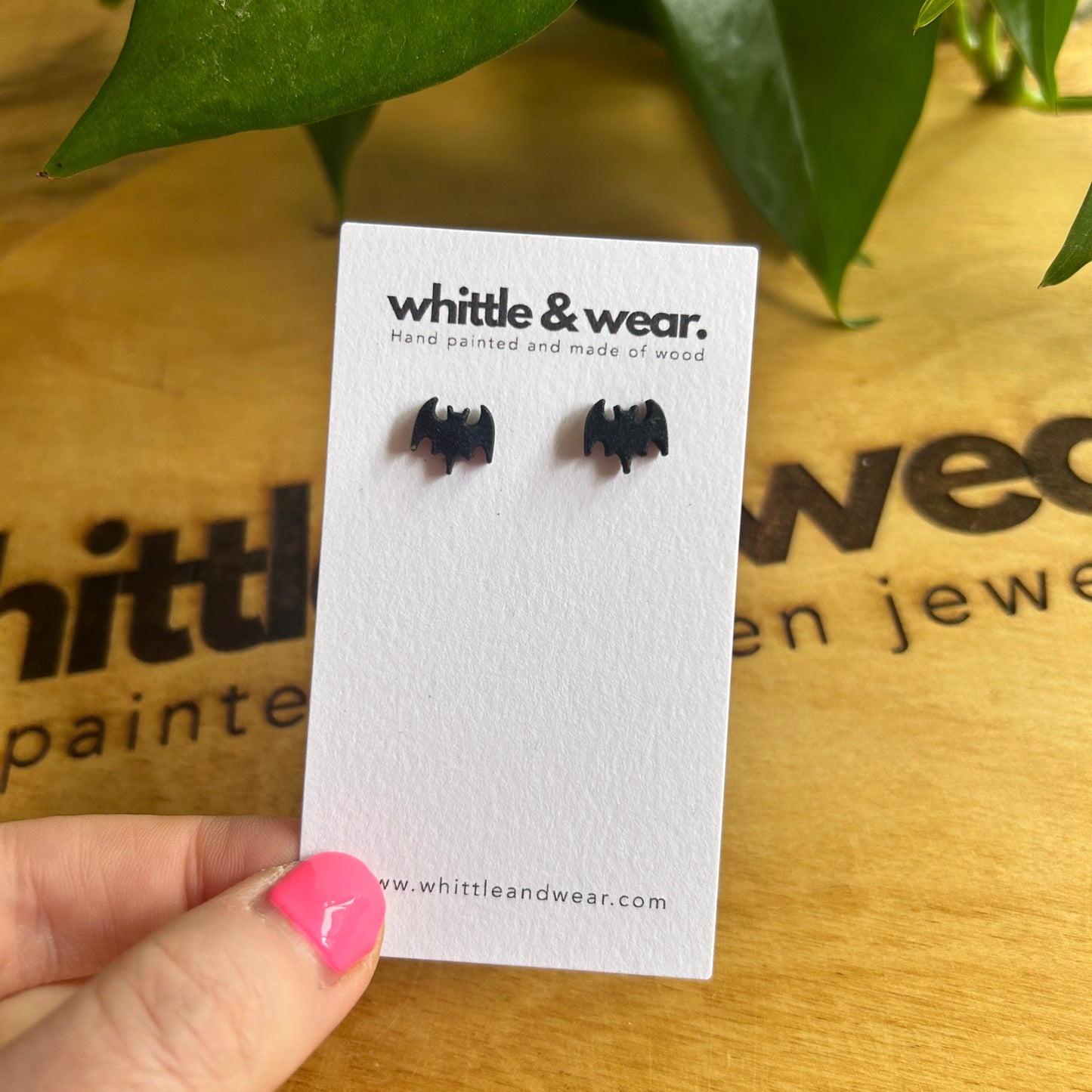 Halloween Bat studs