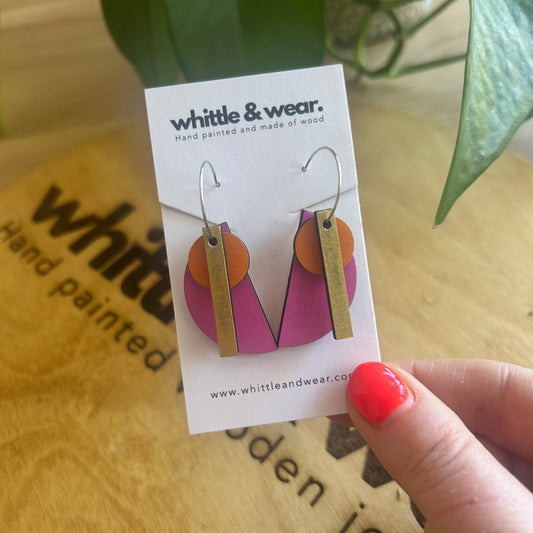 Switch it up hoops pink