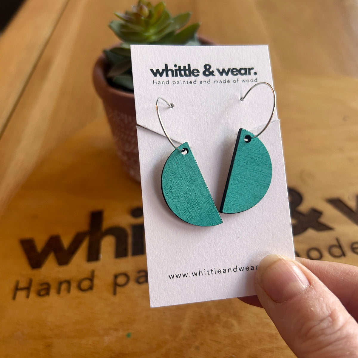 Turquoise hoops
