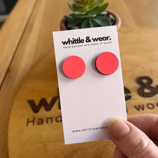 Large pink studs